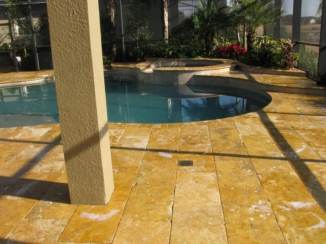 1 Gallon DOMINATOR Stone+ Gloss, Satin Finish Stone Sealer and Clay Brick Sealer (Wet Look), Professional Grade, Water Based, Color Enhancing, Easy Application - - 