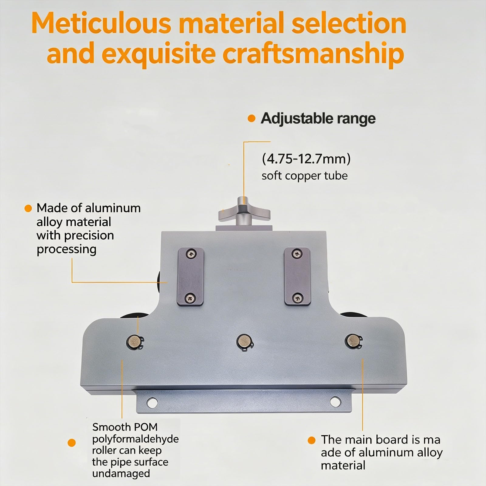 Enderezador de tubos de metal, herramienta manual para combustible, cobre, líneas de freno, ajuste de diámetro de 5 a 13 mm, aleación de aluminio duradera para reparación de tuberías de aluminio suave