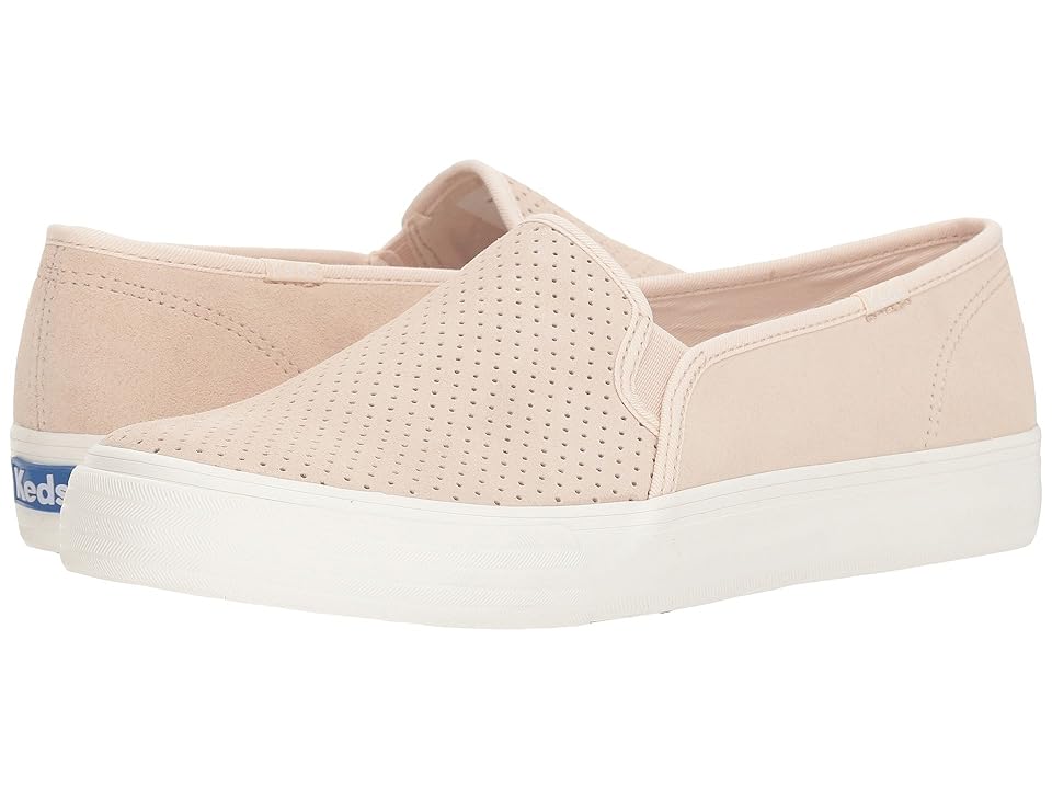 

Keds Double Decker Perf Suede (Petal Pink) Women's Slip on Shoes