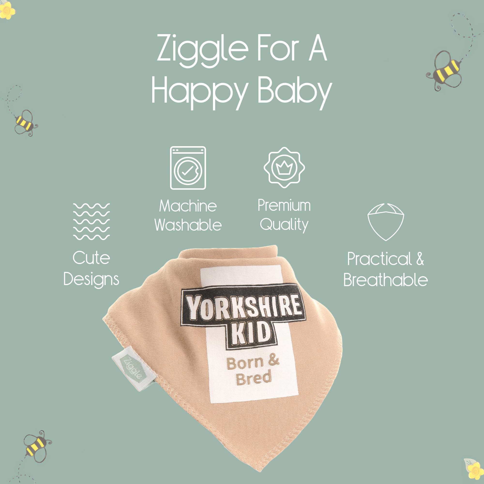 Bandana Dribble Bibs - Cotton Front Baby Bibs Newborn to 24 Months - Newborn Baby Gifts - Bibs For Comfortable Kids — view 77