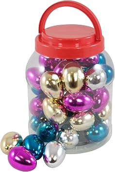 Percussion Workshop PP3089 Sparkle Egg Shakers - Assorted Colours Tub of 40