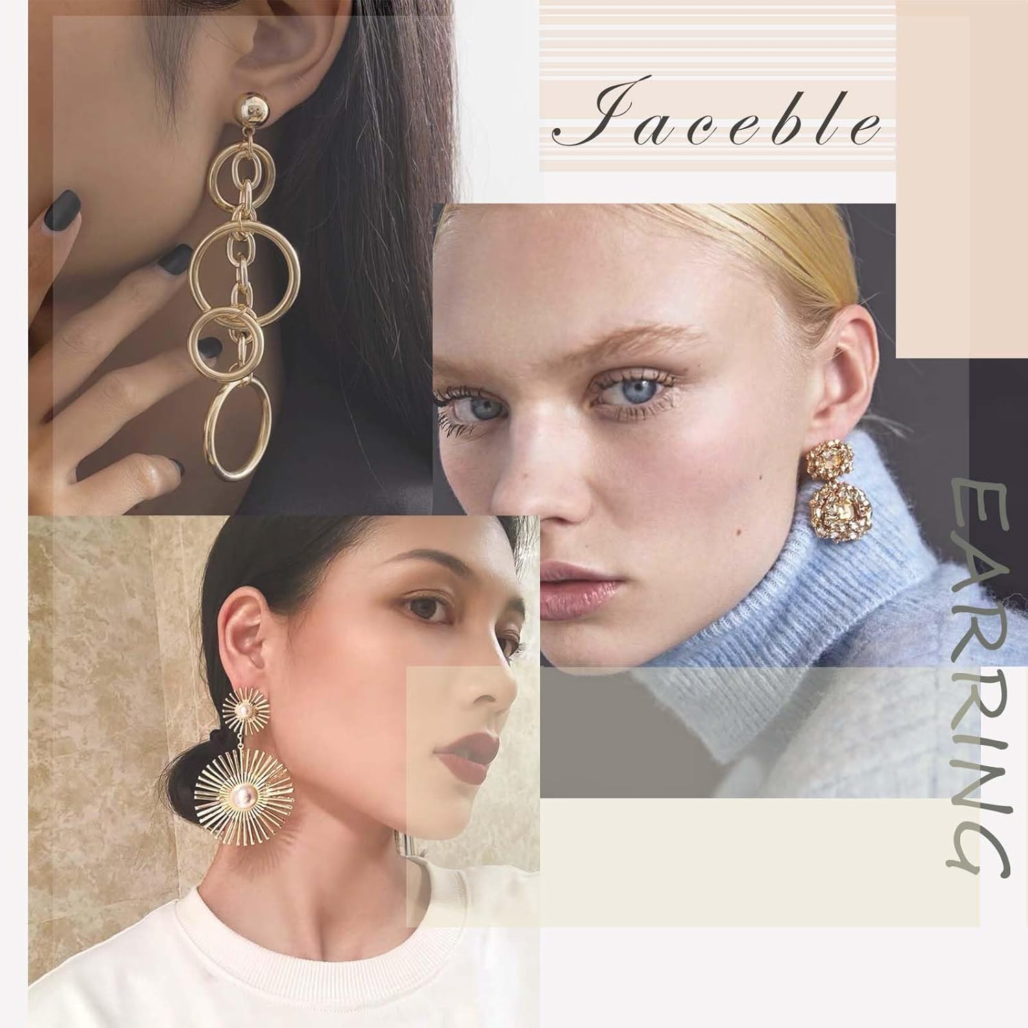 Crystal Square Dangle Earrings Gold Black Rhinestone Rectangle Earrings Hollow Cz Square Drop Earrings Crystal Geometric Earrings Jewelry For Women - Image 7