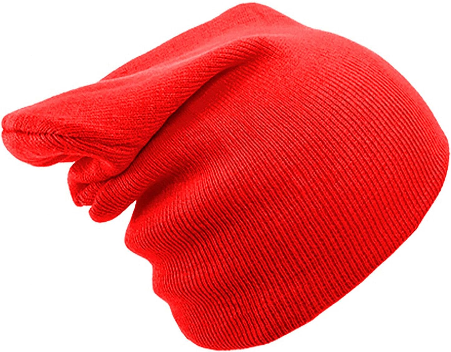 Unisex Kids Beanie Hat Boys Girls Winter Ski Skull Hat (RED)