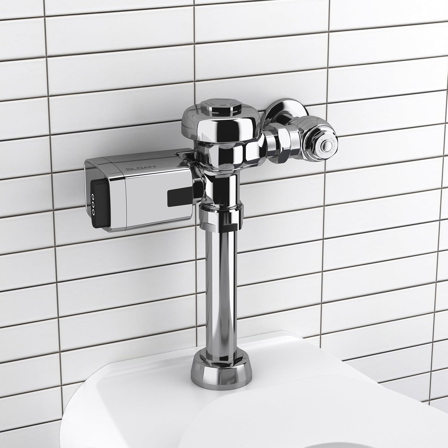 Sloan EBV-500-A Exposed Side Mount Sensor Urinal/Water Closet Retrofit Flushometer (Pack of 6) | Battery Powered, 3 Year Battery Life, with 72 Hour Sentinel Flush, 3325500