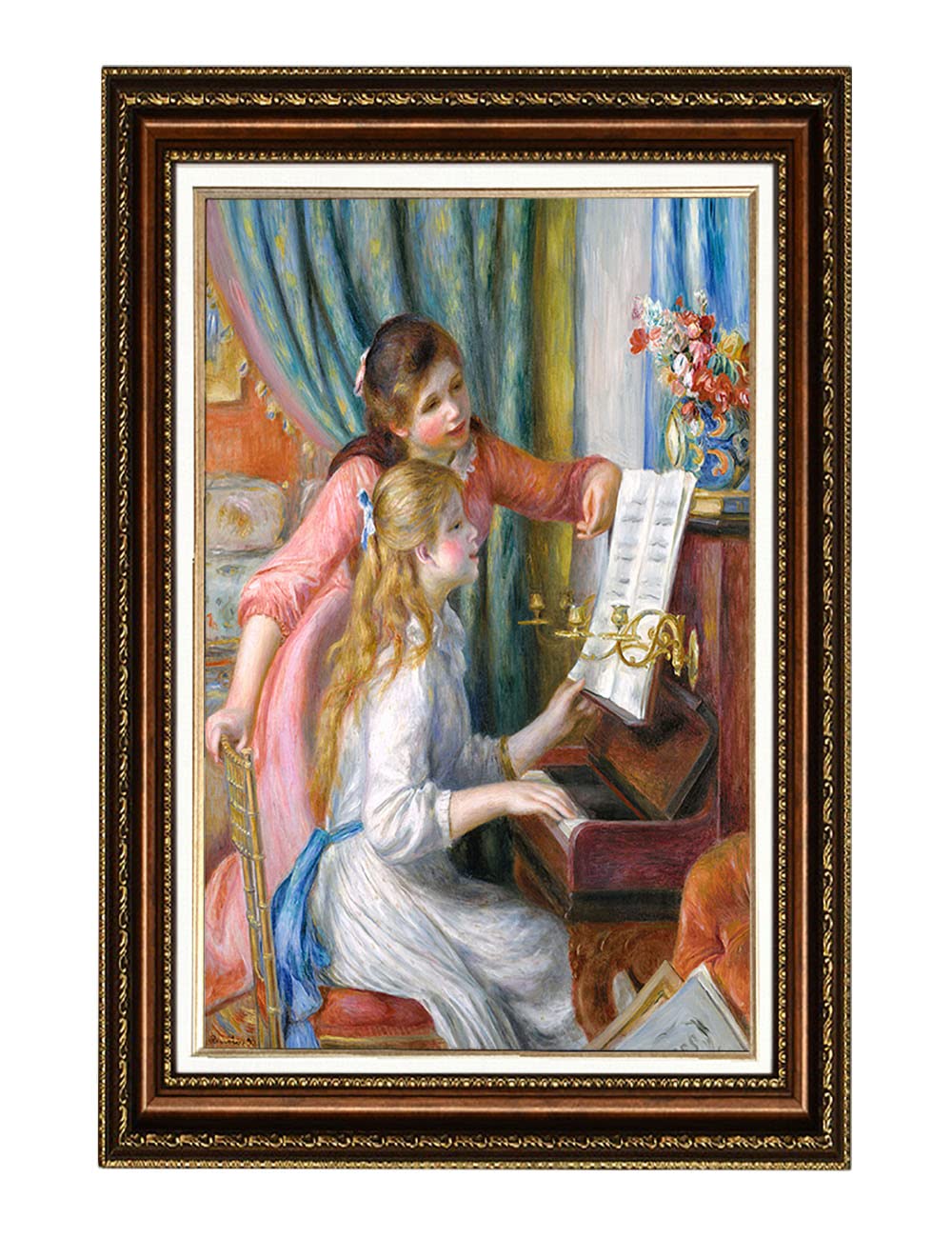 Amazon.com: ELITEART- Young Girls at the Piano by Pierre-Auguste