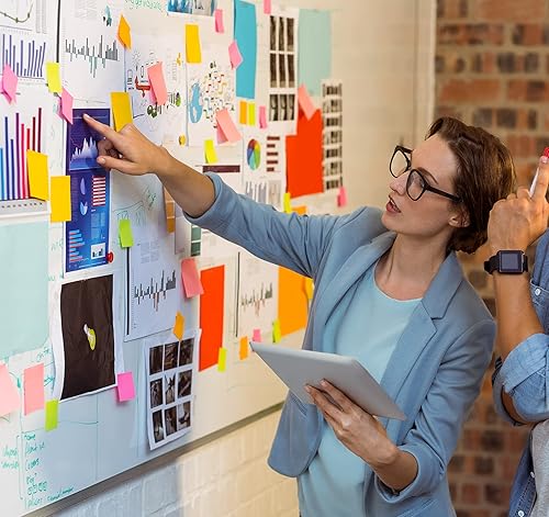 Miniatura 4 de 2400 notas adhesivas pequeñas, 2 blocs de notas de colores de 1.5, paquete de 24 notas autoadhesivas de colores brillantes, notas adhesivas