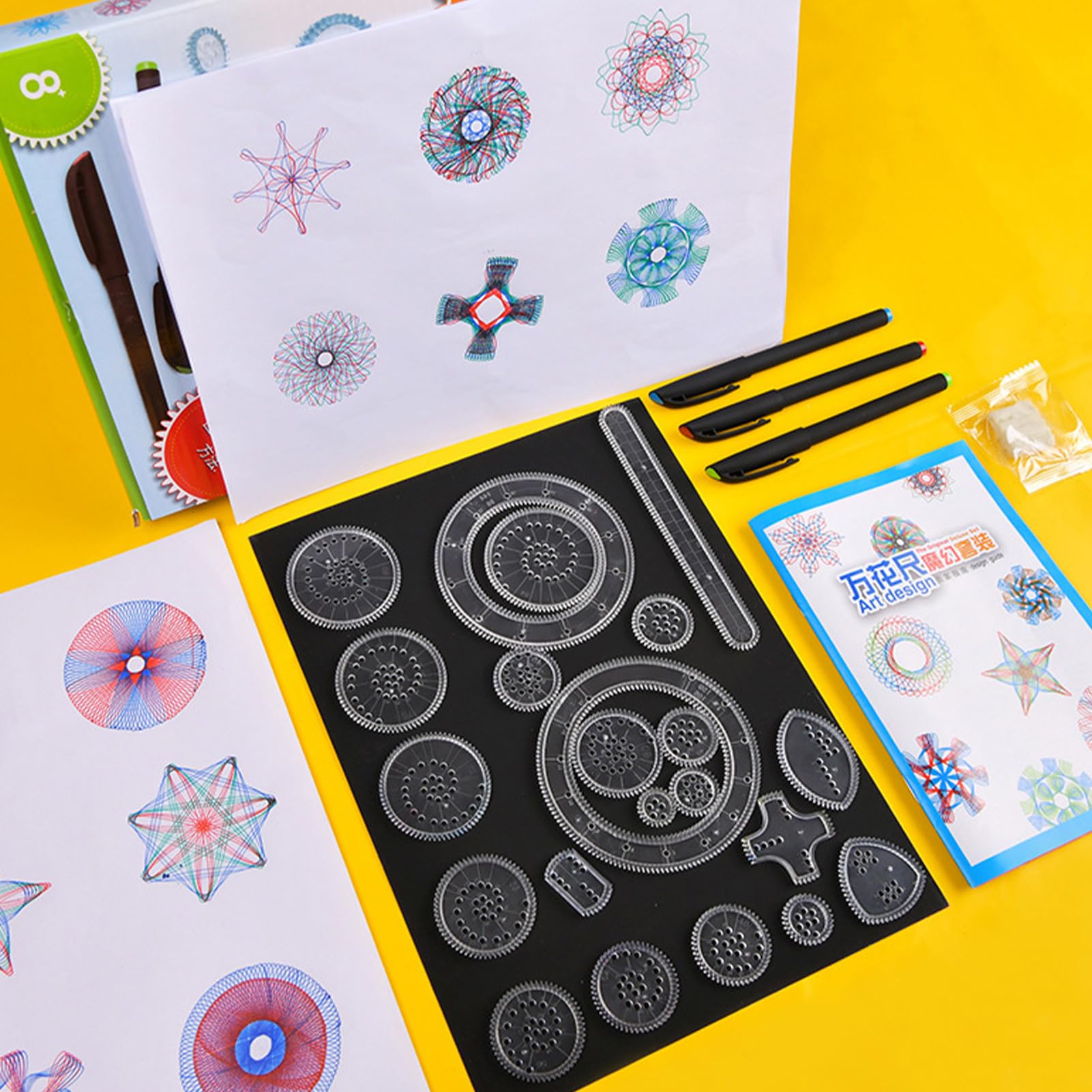 Set dibujo Plantilla manualidades con bolígrafo