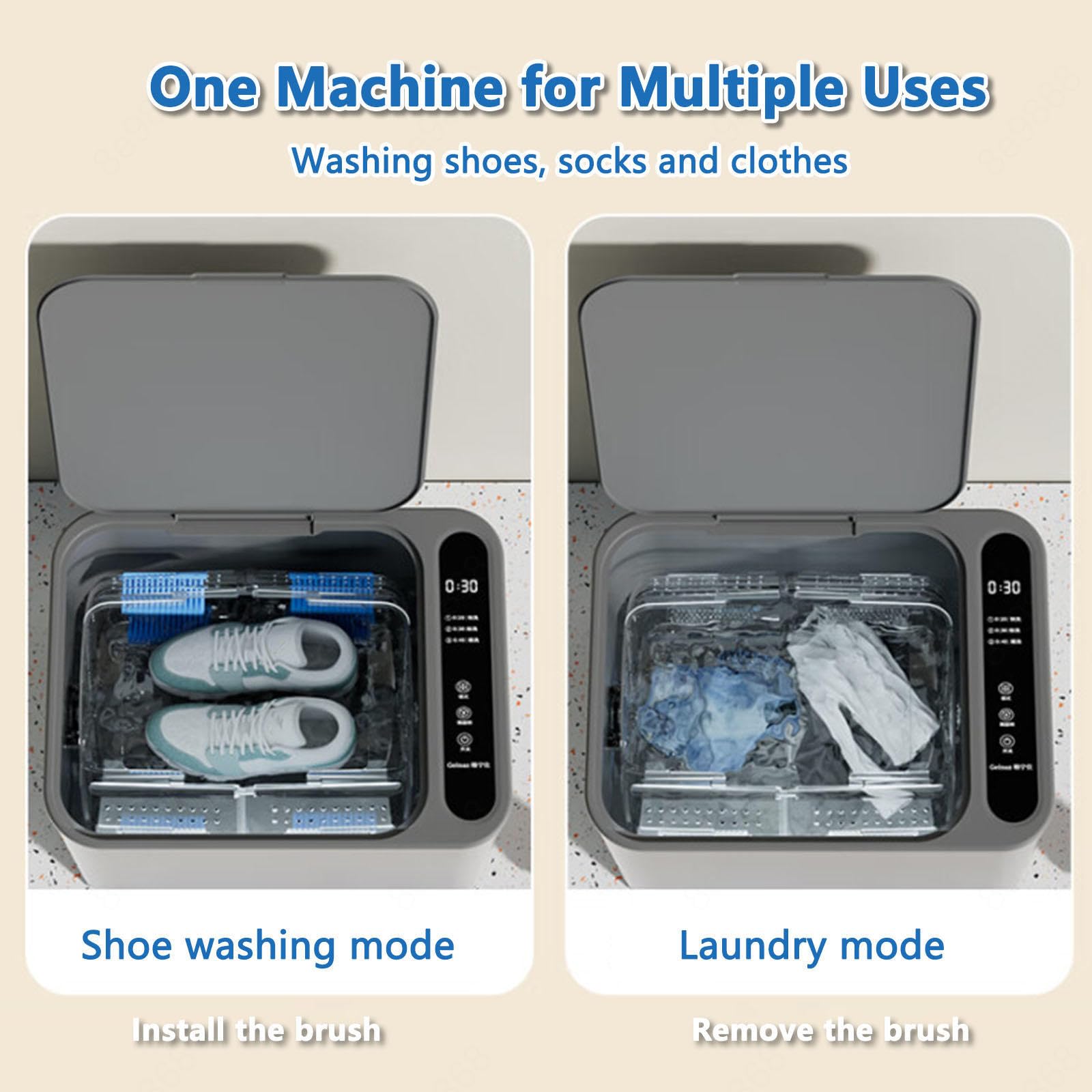 Kleine Waschmaschine für Schuhe, Waschmaschine Camping LED-Touchscreen Portable Washing Machine Geringer Wasser- Und Energieverbrauch