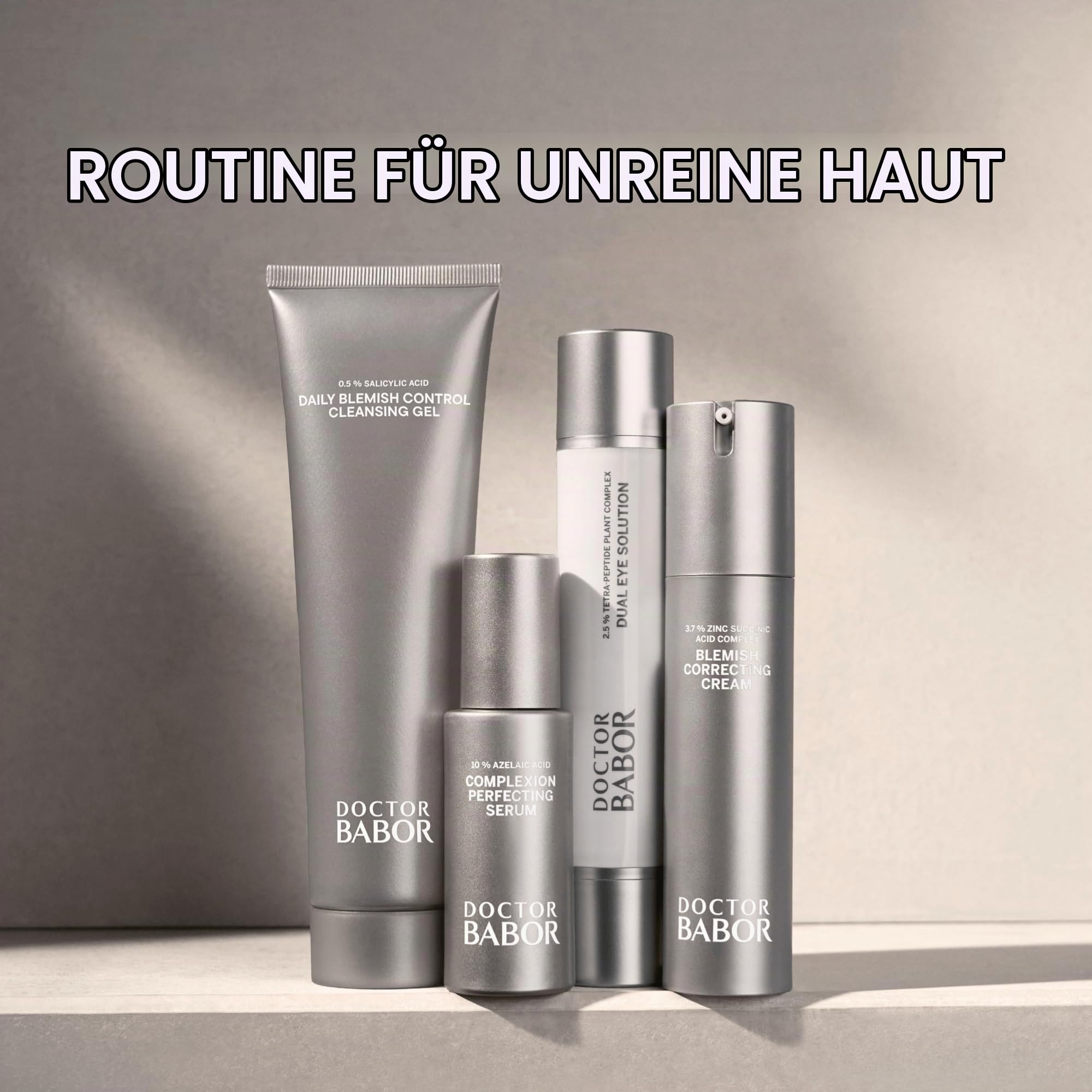DOCTOR BABOR Clarifiying Complexion Perfecting Serum (30 ml) – veganes Gesichtsserum mit Azelainsäure, Milchsäure & Hyaluronsäure – professionelle Gesichtspflege für ein gleichmäßigeres Hautbild