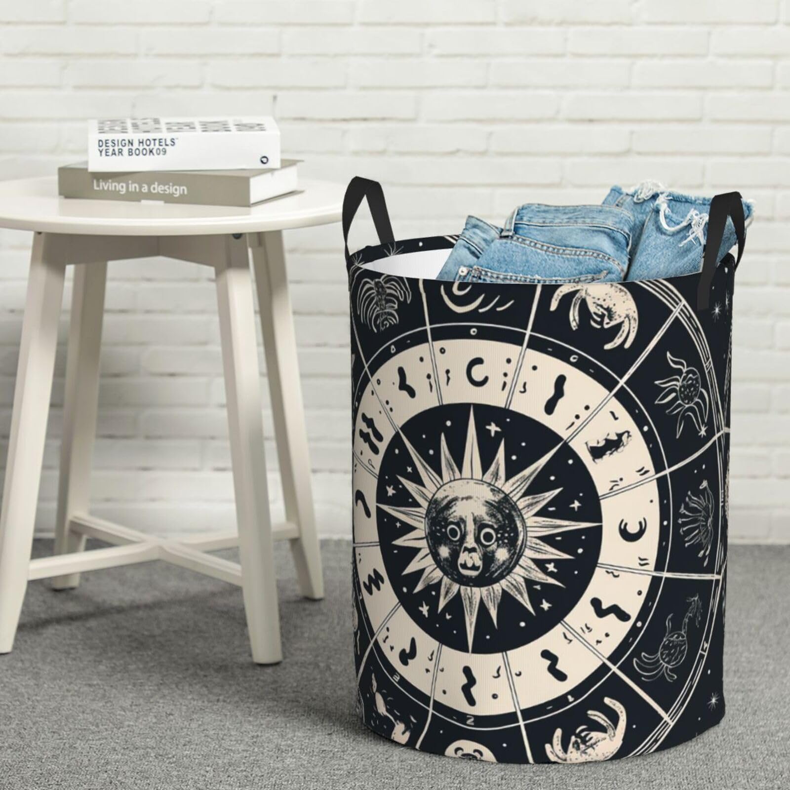 Panier à linge astrologique autoportant et imperméable pour ranger le linge et jouets