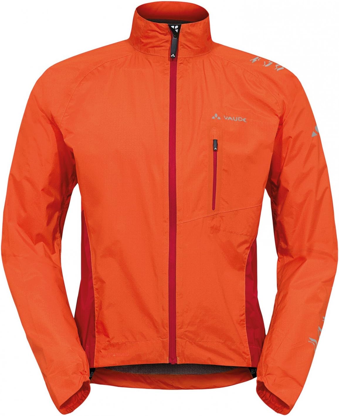 VAUDE Men's Spray Jacket IV - Lightweight Waterproof Bike Jacket with Pack Bag - Men's Rain Jacket for Cycling