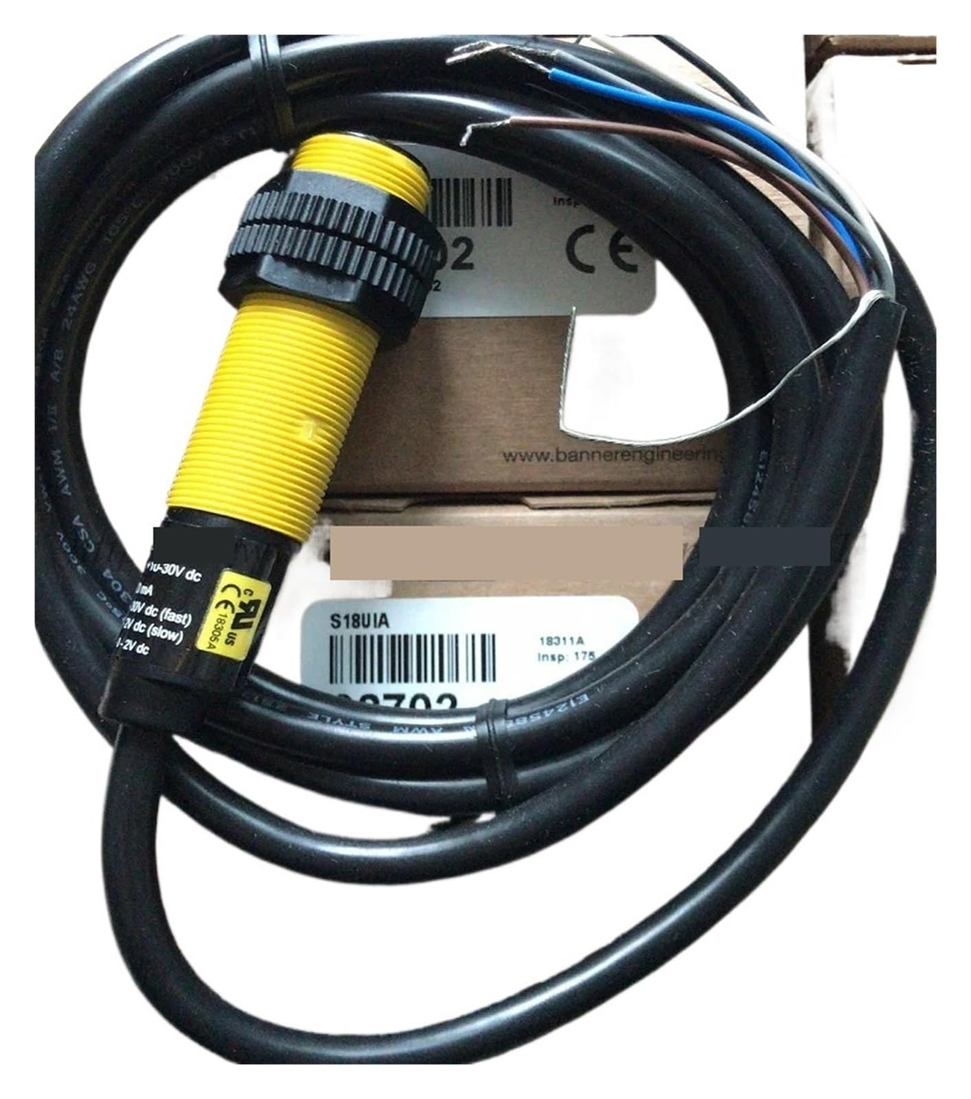 BRODEFUP 1PCS Ultrasonic Photoelectric Switch Sensor S18UBA S18UUA S18UIA(S18UBA)