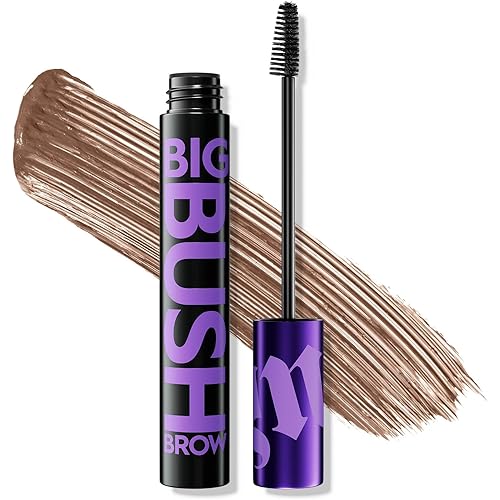 Urban Decay Big Bush Volumizing Tinted Eyebrow Gel, Waterproof, Smudge-Resistant, Flake-Resistant, Buildable Brow Gel Fibers, Long-lasting, Up to 24 HR Hold, Nourishing Castor Oil, Vegan - 0.19 fl oz