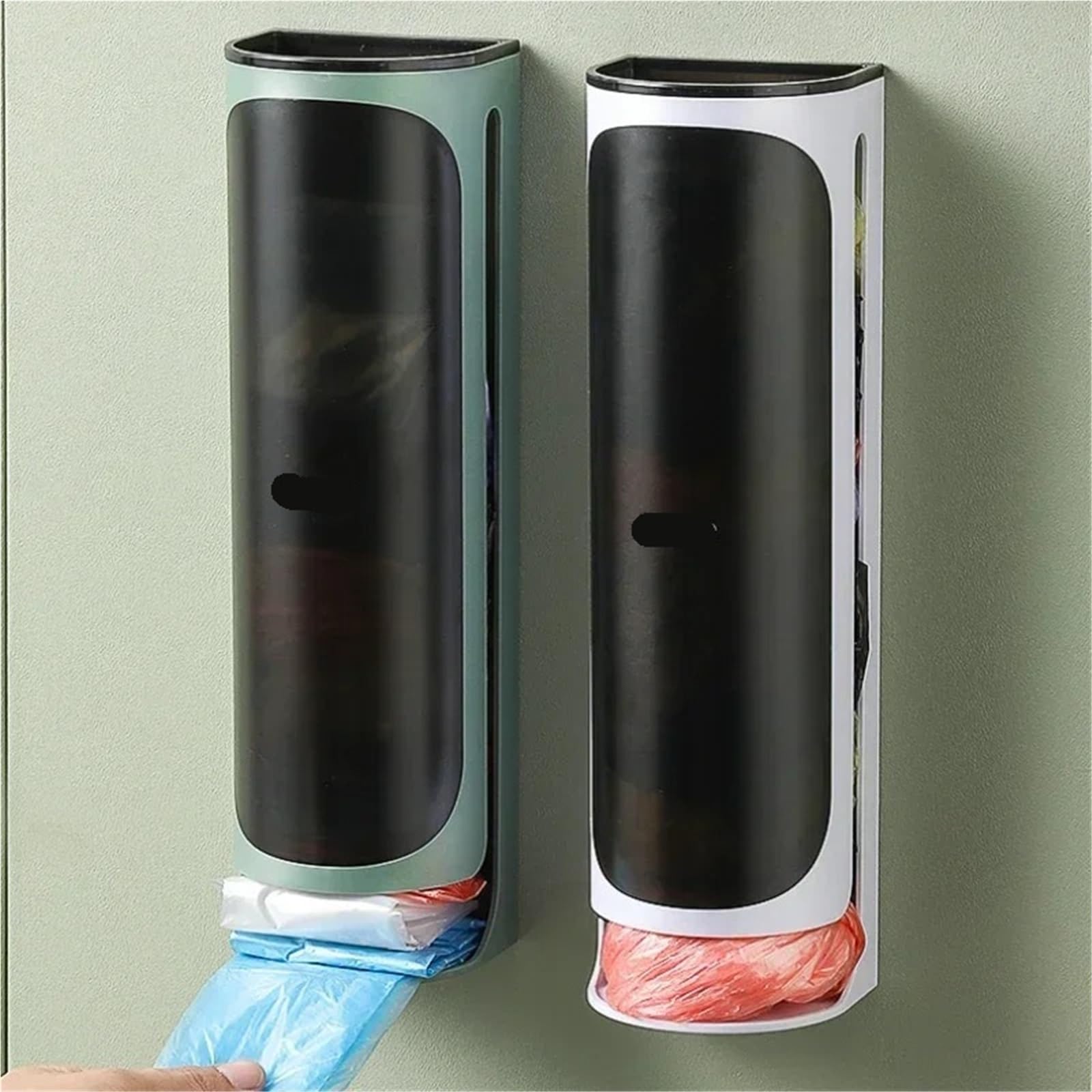 Dispensador De Bolsas De Basura 2 uds bolsa de plástico for colgar en la pared almacenamiento bolsa de basura caja de almacenamiento estante cocina baño bolsas de basura organizar bolsas de basura caj