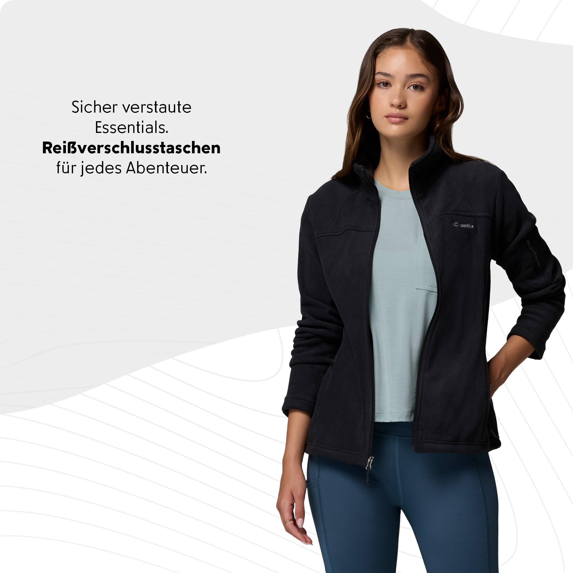 Columbia Fast Trek II Jacket , Fleecejacke mit durchgehendem Reißverschluss für Damen
