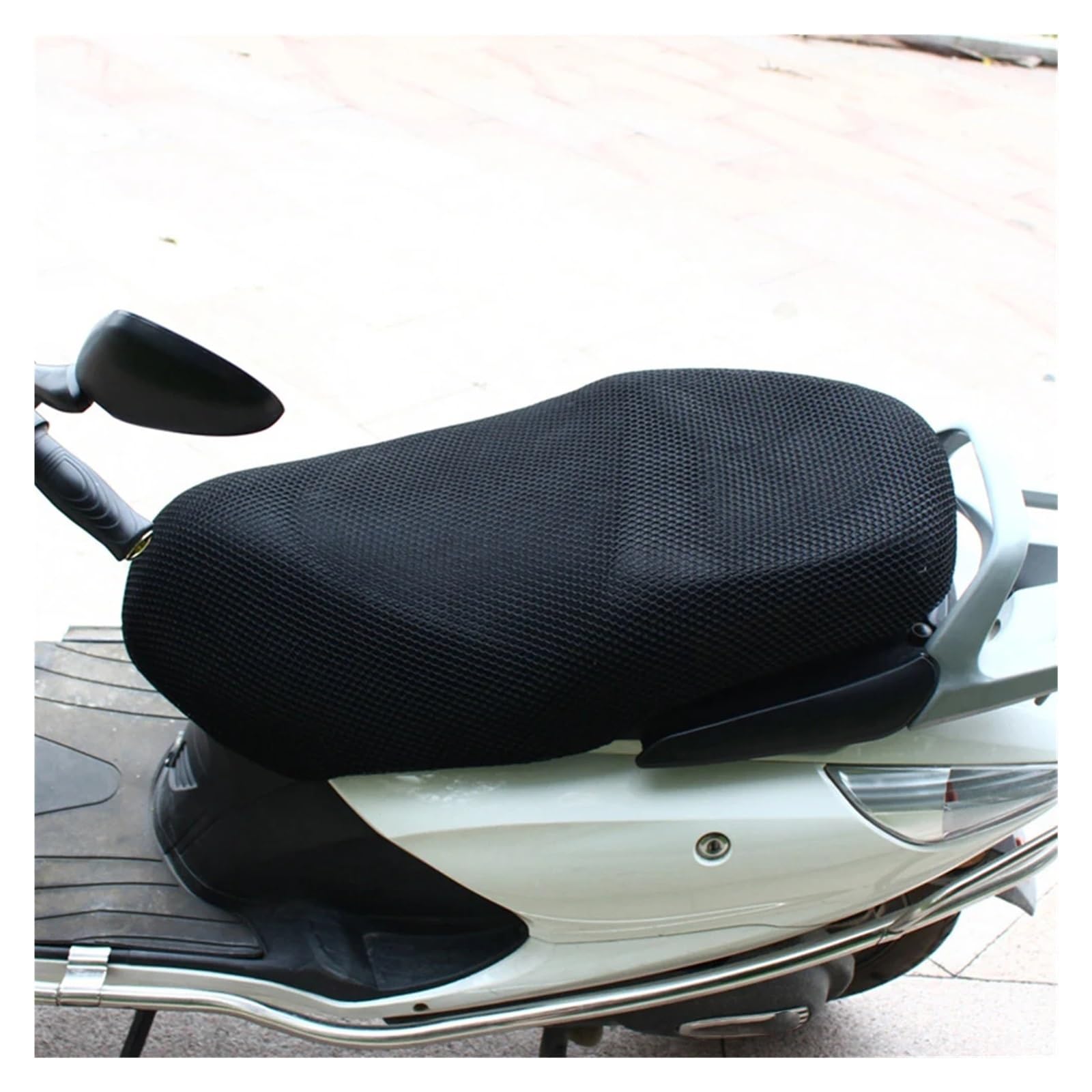 Coprisedili per moto Mesh 3D Traspirante Antiscivolo per Coprisedili per Moto, Ciclomotori e per Scooter S–6XL(6XL)