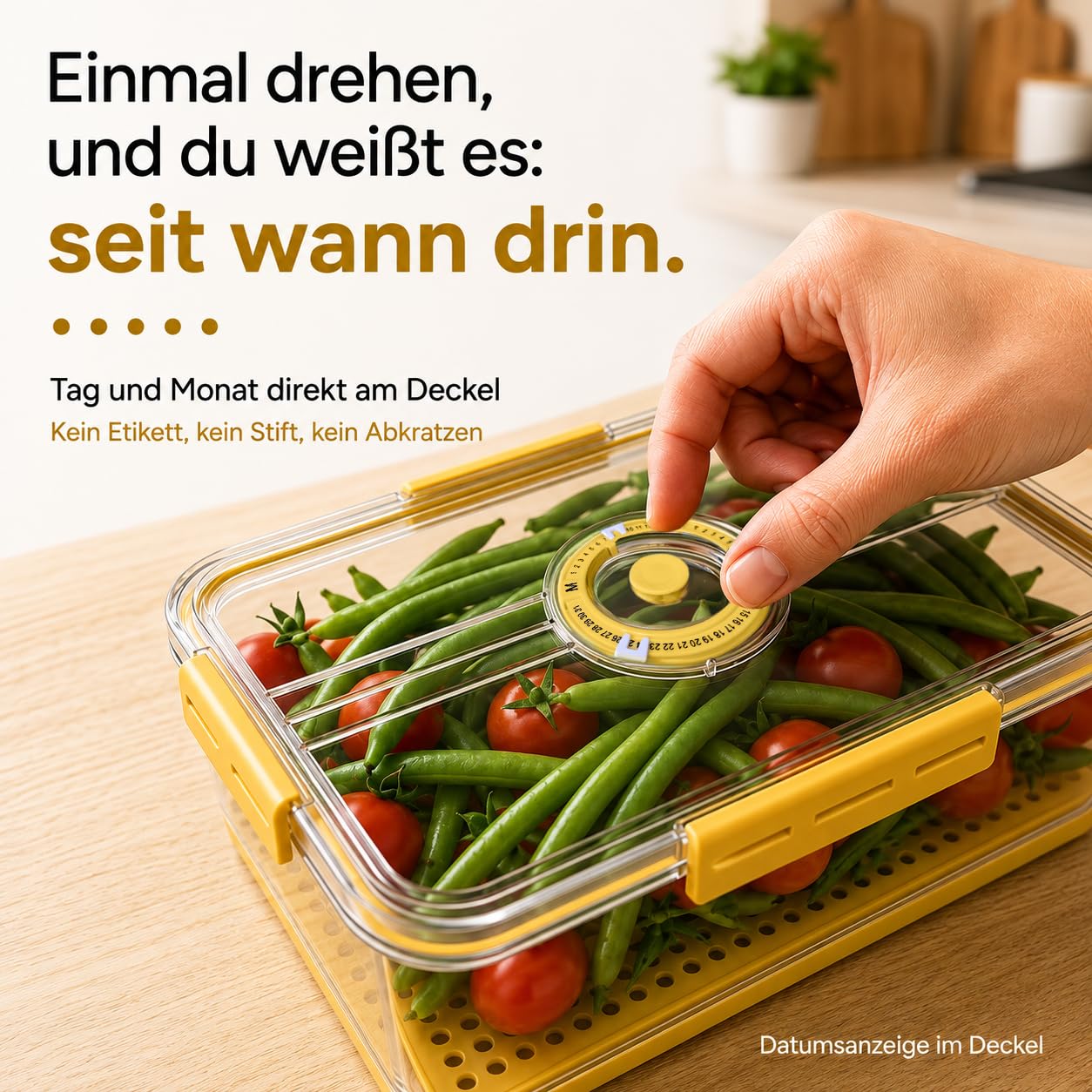 GiDeli Frischhaltedose mit Deckel Luftdicht, Kühlschrank Organizer-Set