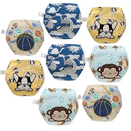 Skhls Baby Toddler Thick Absorbent Potty Training Pants Underwear (2T, 8pcs Blue)