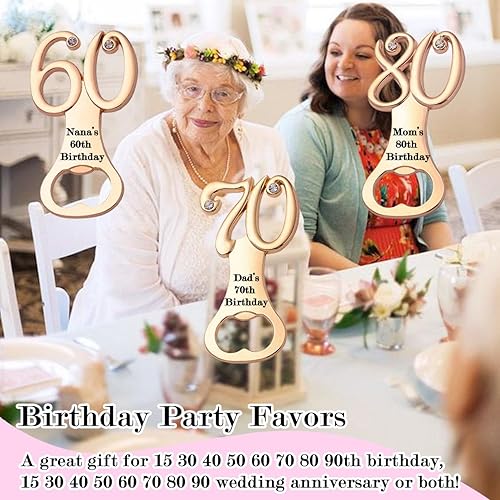 Miniatura 5 de 12 abridores de botellas creativos personalizados, abrebotellas en forma de números para regalos de fiesta de cumpleaños de 15 años, 15 aniversario