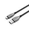 Cygnett Armoured USB-C to USB-A USB 2.0 Cable 60W Fast Charging 1m, Black