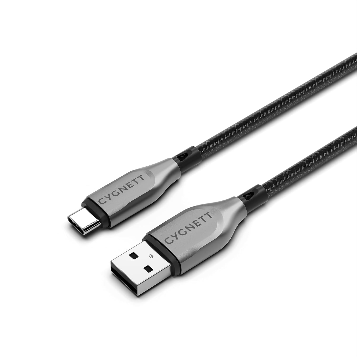 Cygnett Armoured USB-C to USB-A USB 2.0 Cable 60W Fast Charging 1m, Black