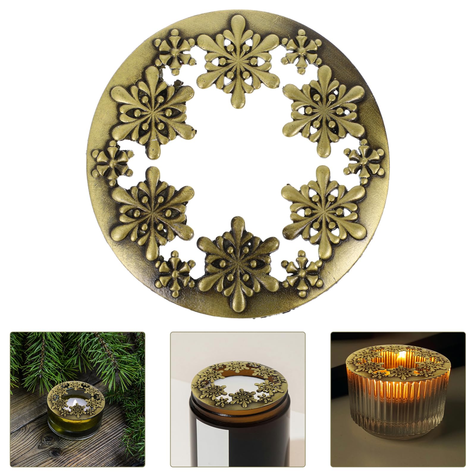Coperchio per Candela in Barattolo Copricandela Elegante per Raccogliere Calore Paralume Resistente per Candele Profumate