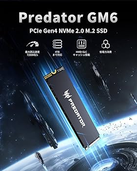 内蔵型SSD Acer Predator GM6 4TB PCIe Gen4 x 4 M.2 Predator M.2 SSD 4TB GM6」の人気商品一覧 | 安い商品を通販サイト