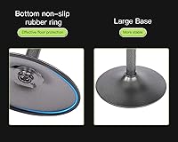 Vista 6 de BestOffice Juego de 2 taburetes de bar modernos taburetes giratorios de altura ajustable taburete giratorio de altura de mostrador taburete