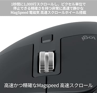 Logicool MX2300CRd Advanced Wireless Mouse, Quiet, Wireless MX Master 3S, Bluetooth Edition, Japanese Authentic Product