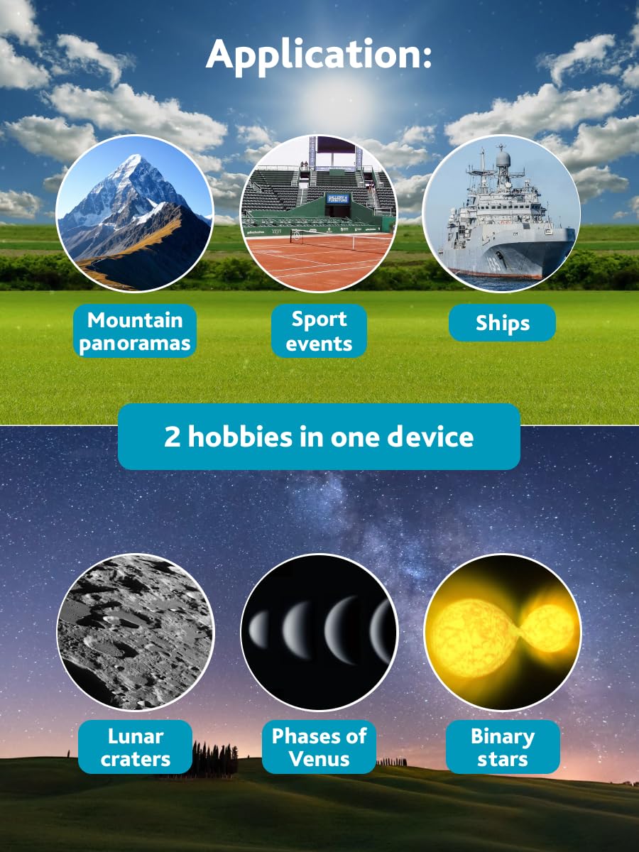 Levenhuk Bruno Plus 30x80 Jumelles Astronomiques Puissantes, Prismes Porro