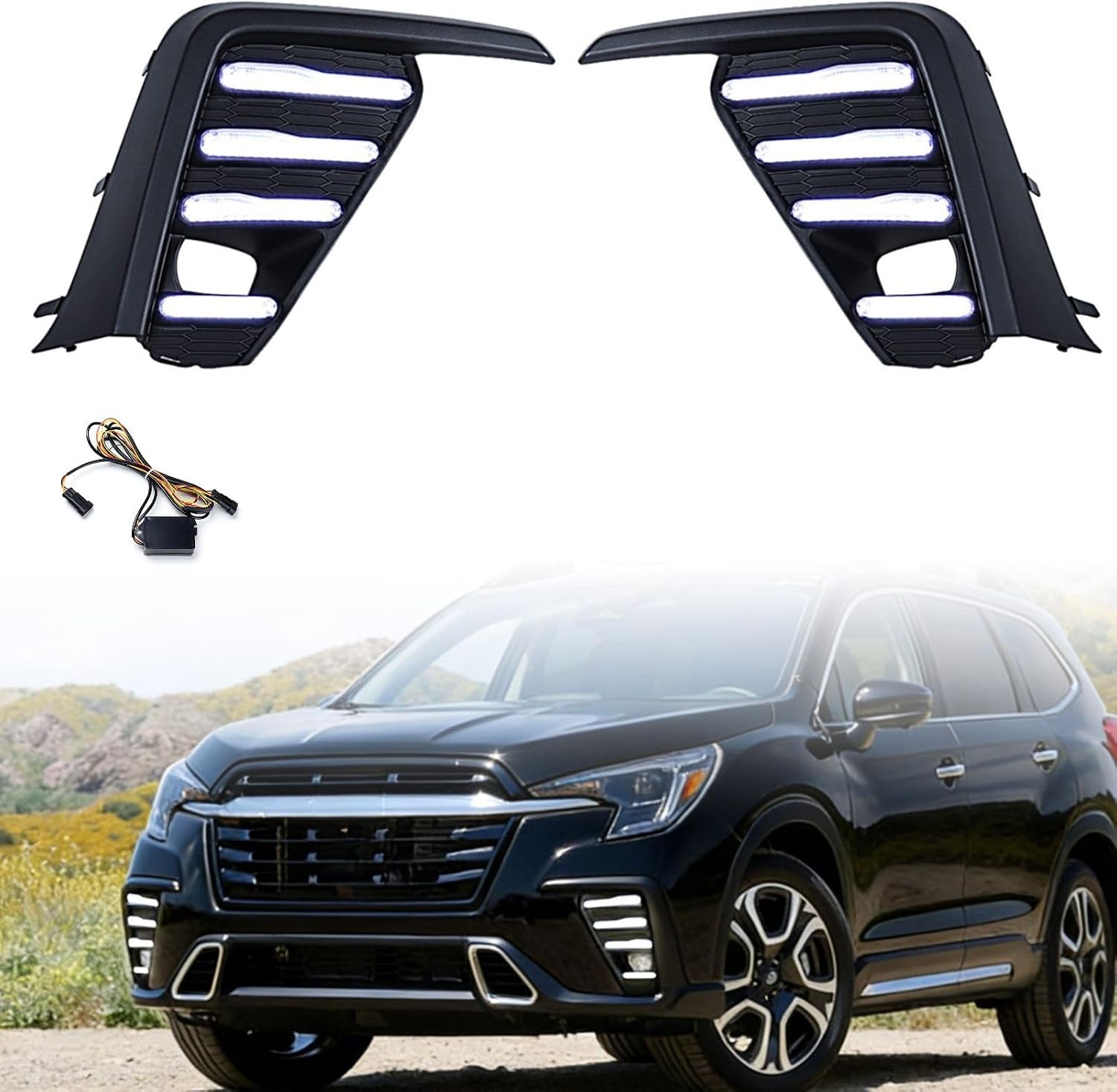 Astra Depot Driver Passenger Side 3528 SMD LED DRL Daytime Running Light Switchback Turn Signal Lamp Compatible for 2023-2025 2026 Subaru Ascent | SU1038144, 57731XC15A, SU1039144, 57731XC14A