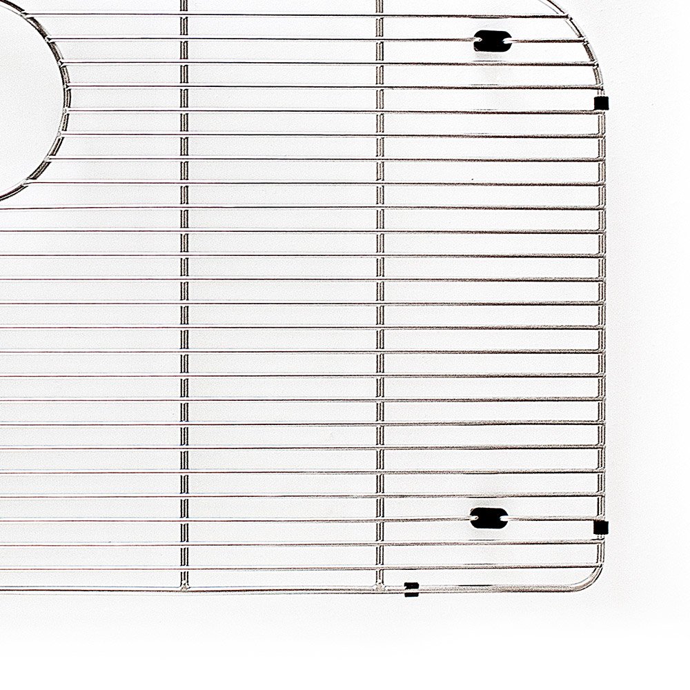 Close-up of Franke FBBG2716 Sink Grid corner with PVC feet