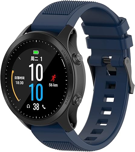 Miniatura 7 de Compatible con las correas de reloj Garmin Fenix 6 Pro, Forerunner 945 Bandas, 0.866in Quickfit silicona reemplazo correas pulsera pulsera para