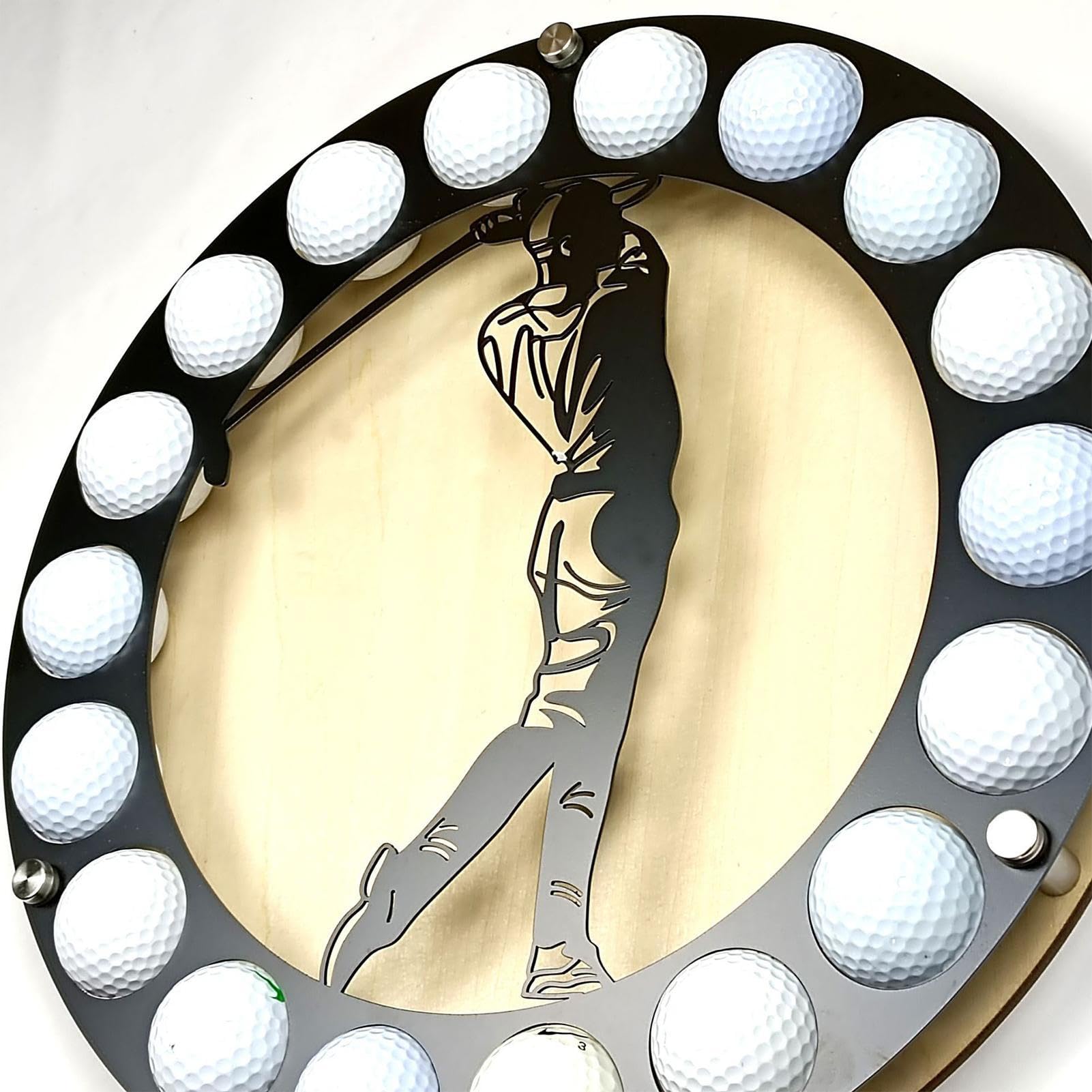 - Estante de pared para bolas de golf, soporte de exhibición para bolas de