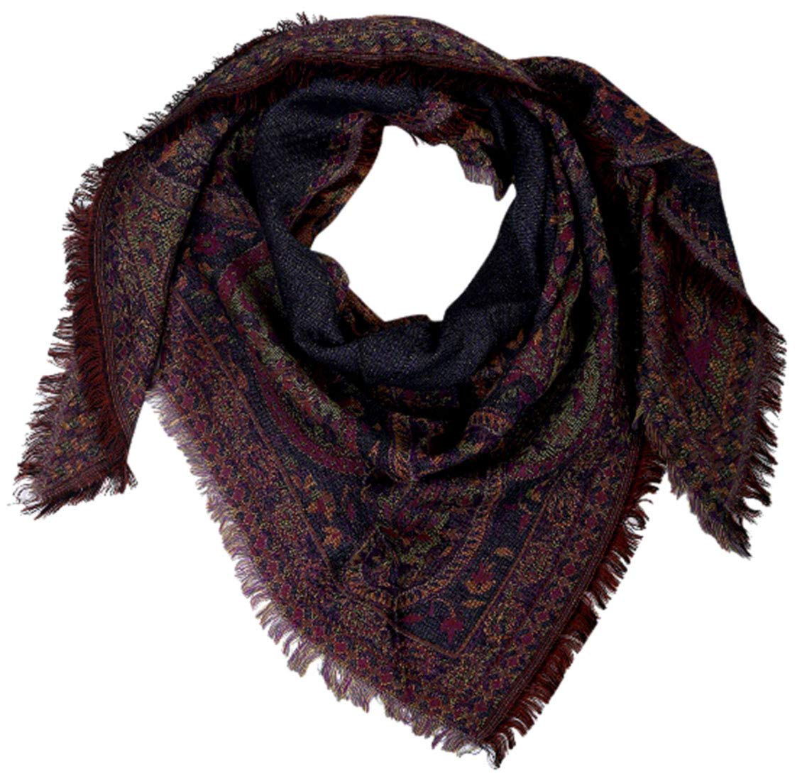 Sciarpa Lana Merino Donna Lorenzo Cana - Pashmina Lusso Jacquard 100% Lana - 4