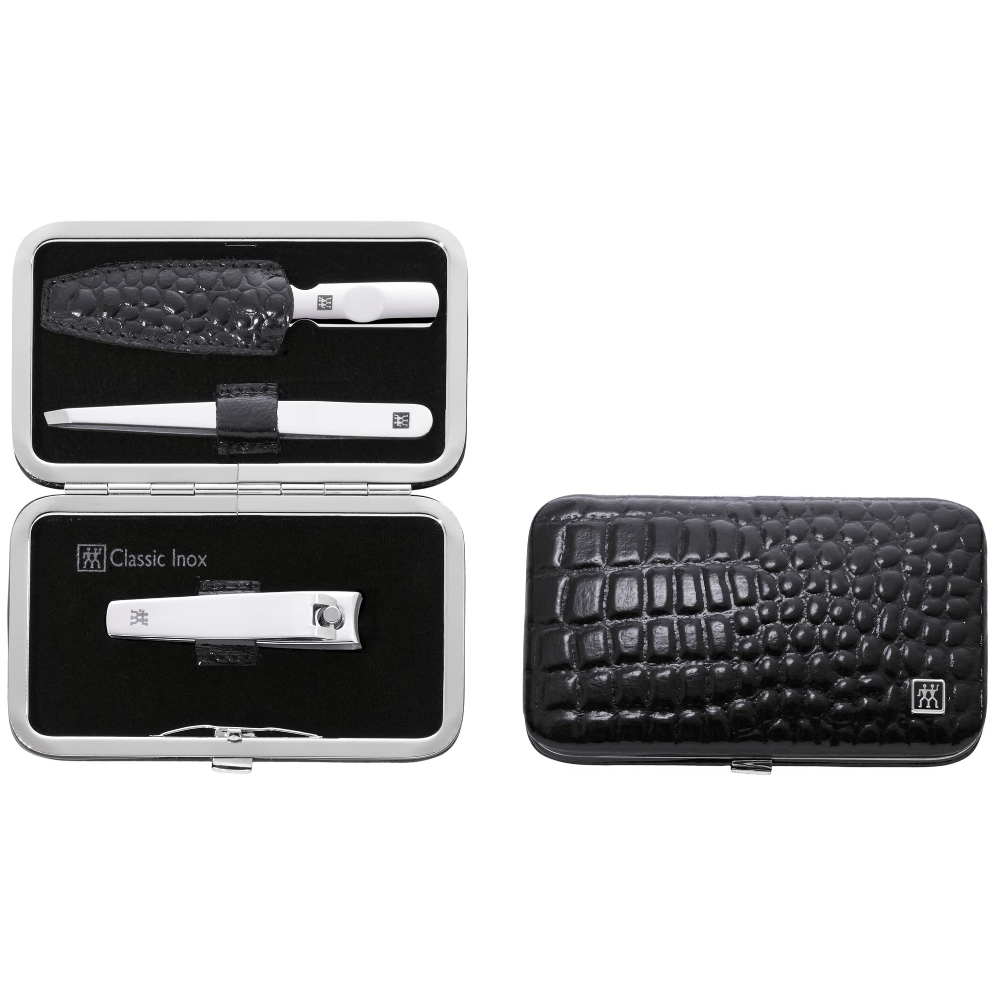 Zwilling Rahmenetui, Croco Lacquer, 3-tlg., schwarz, 1 Stück