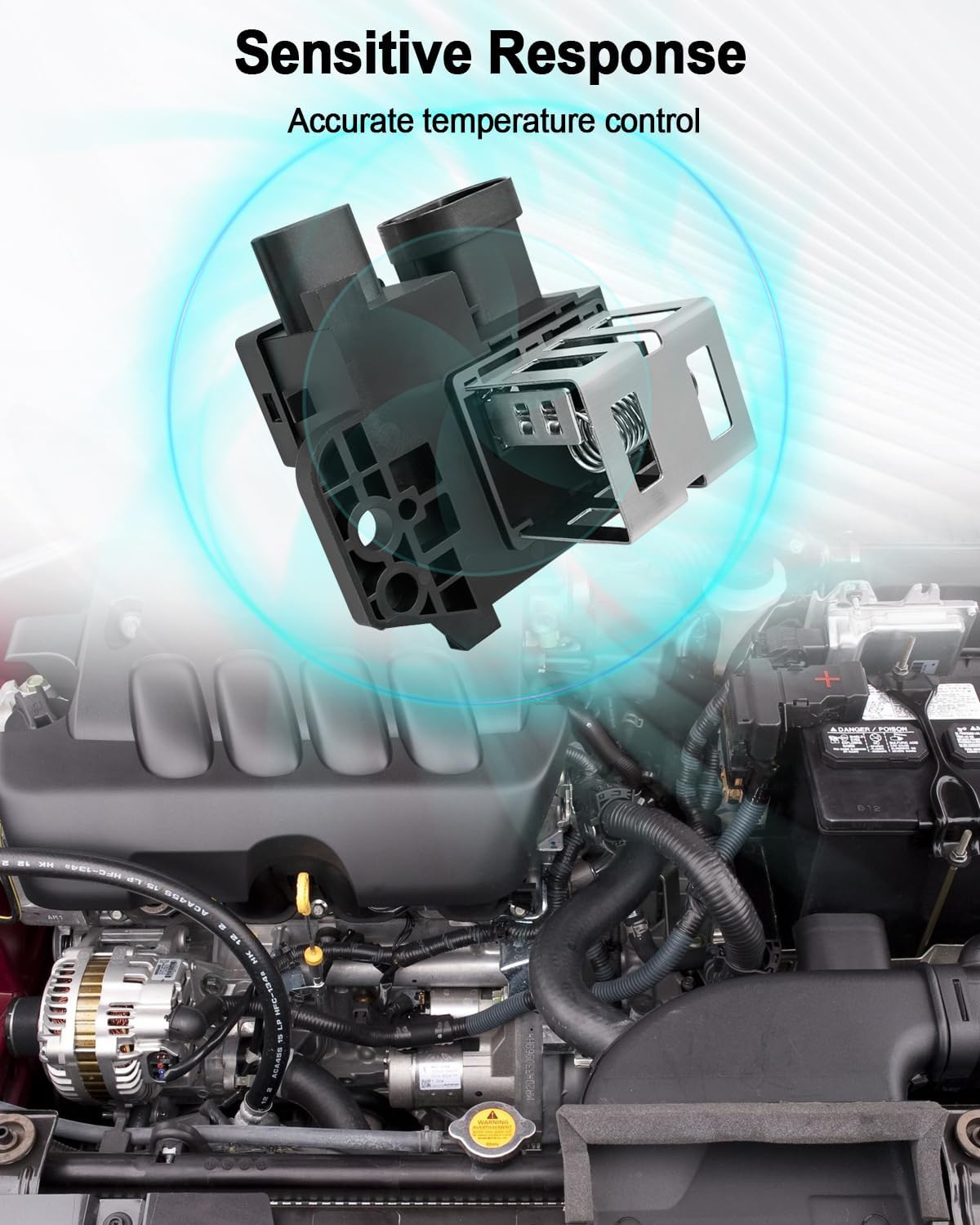 Engine Cooling Fan Relay Fit for Nissan Kicks 2019-2023 Sentra Versa 2020 2021 2022 2023, Engine Radiator Fan Relay Replace 25230-00Q0J 277324GF0A 277324GF0B