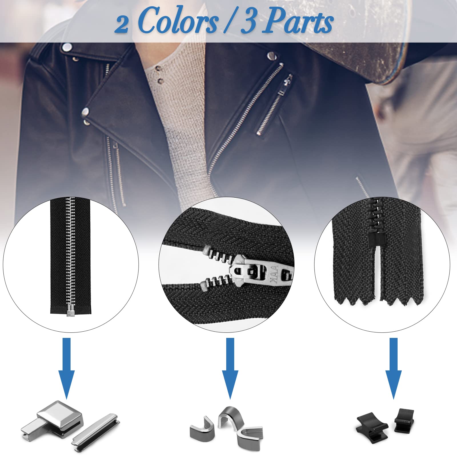 Kit Riparazione Cerniere 80 Pezzi - Con Pinza Per Montaggio, Metallico, 4 Colorazioni - Foto 5