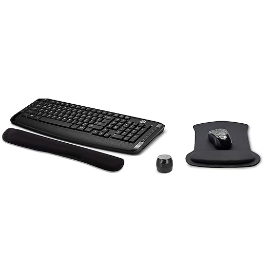 HP Wireless Keyboard & Mouse 300 PC Accessories Bundle with Gel Mouse & Wrist Pads, & Micro Bluetooth Speaker with Professional Sound, Built-in Mic & Remote Selfie Button
