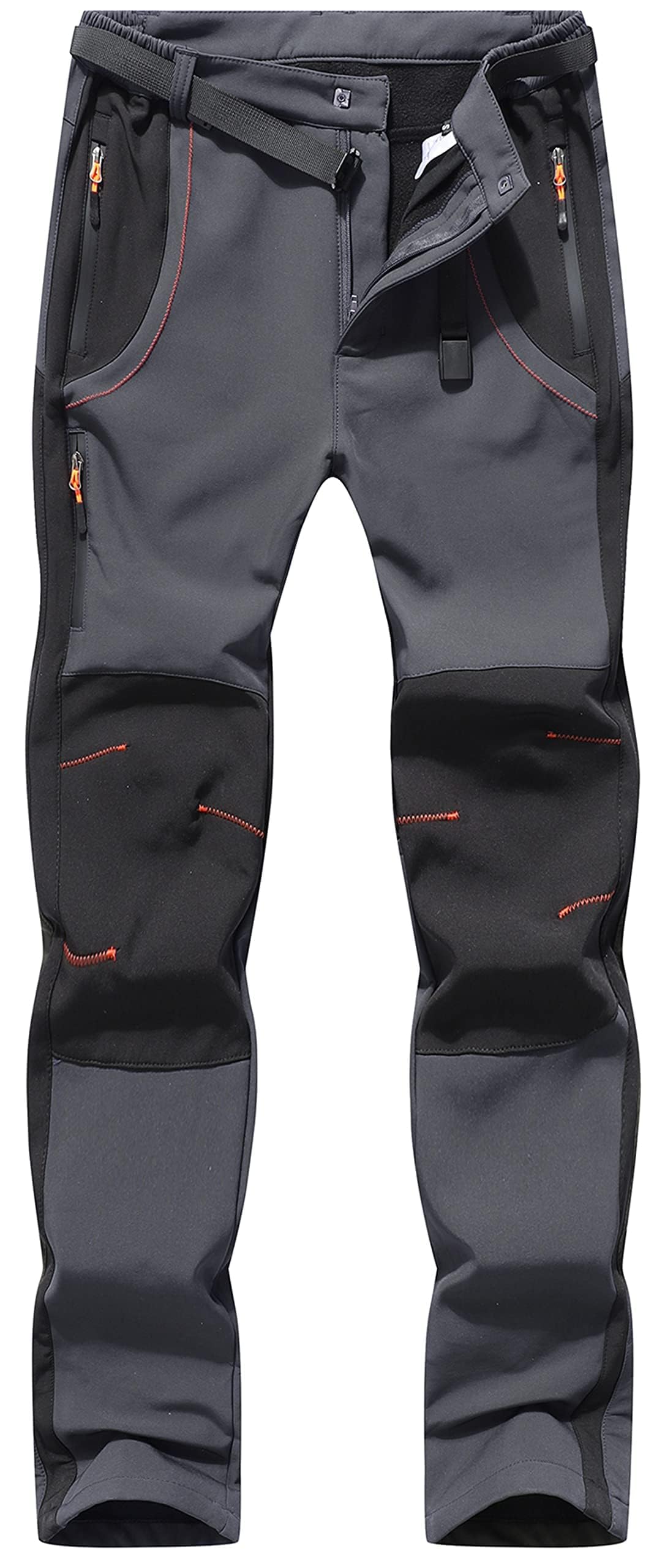 BenBoy Pantaloni Trekking Uomo Invernali Impermeabile Pantaloni da Sci Neve Arrampicata Escursionismo Caldo Pantaloni Softshell Outdoor
