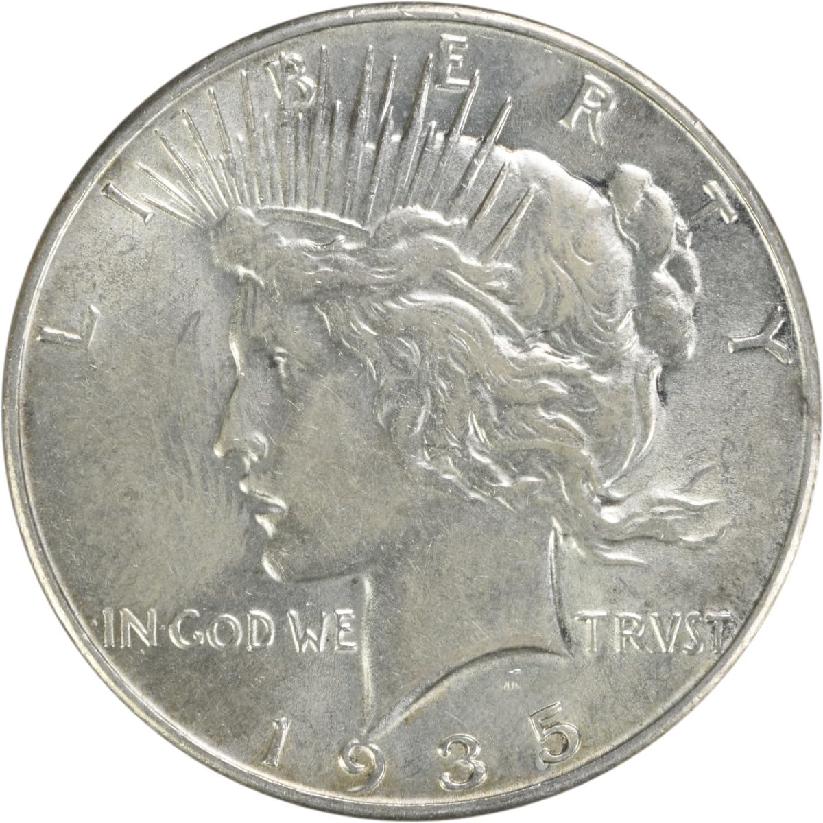 1935 P Peace Dollar Uncertified AU