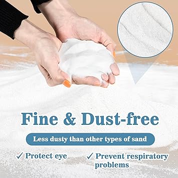 Sukh 14 OZ Hamster Sand Bath - Whit Fine Sand Hamster Bedding Reptile Silica Sand Gerbil Hideout for Hamster Squirrel Guinea Pig Rabbit Chinchillas Gerbil Syrian Mice Small Animals Small Pets
