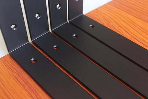 Miniatura 5 de Paquete de 16  14 pulgadas de largo x 8 pulgadas de alto x 1.5 pulgadas de ancho, soporte rústico de 0.197 in de grosor, soportes de estante de