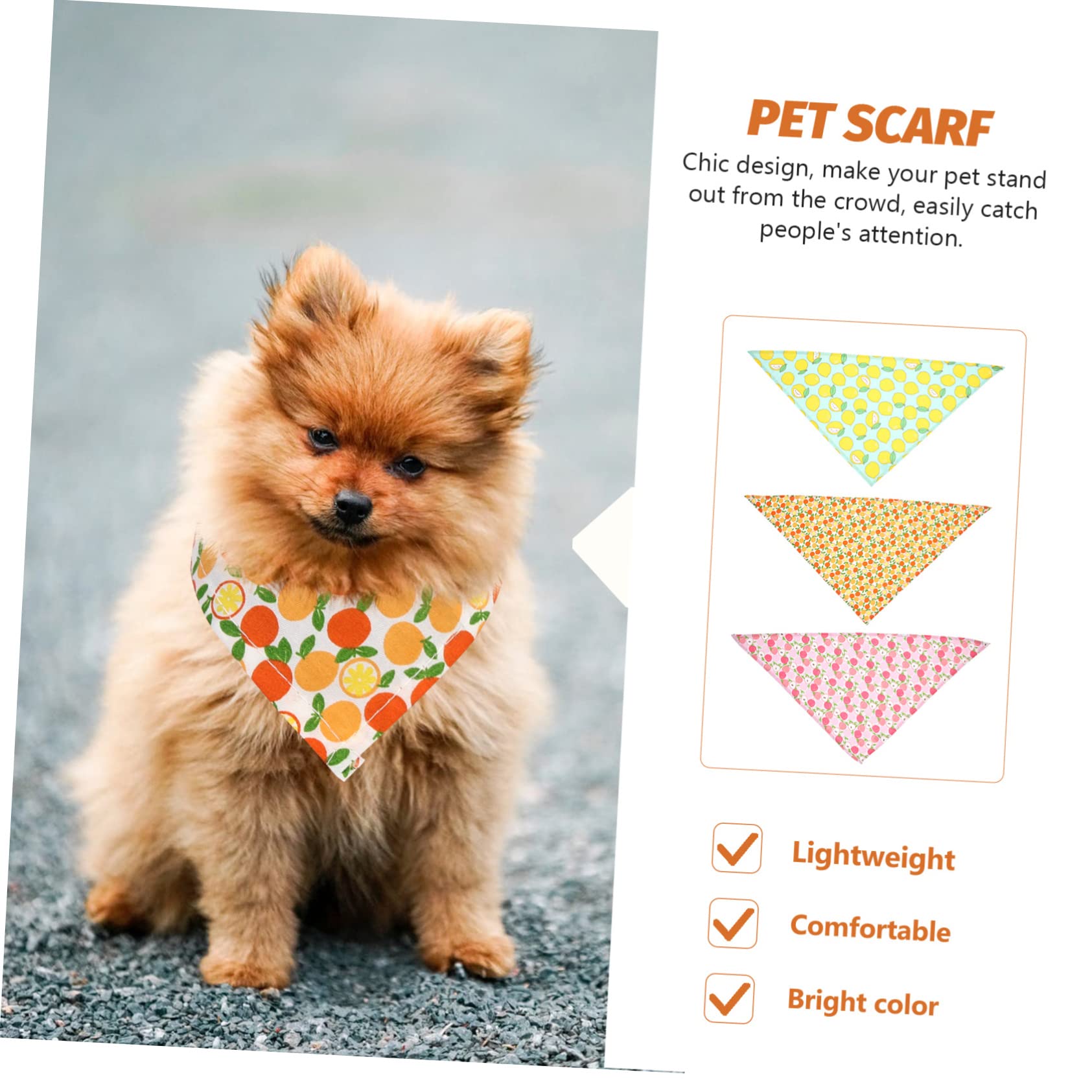 INOOMP 15pièces Bandanas Décoratifs pour Chiens Écharpes Résistantes pour Animaux De Compagnie Accessoires Et pour Et Sorties