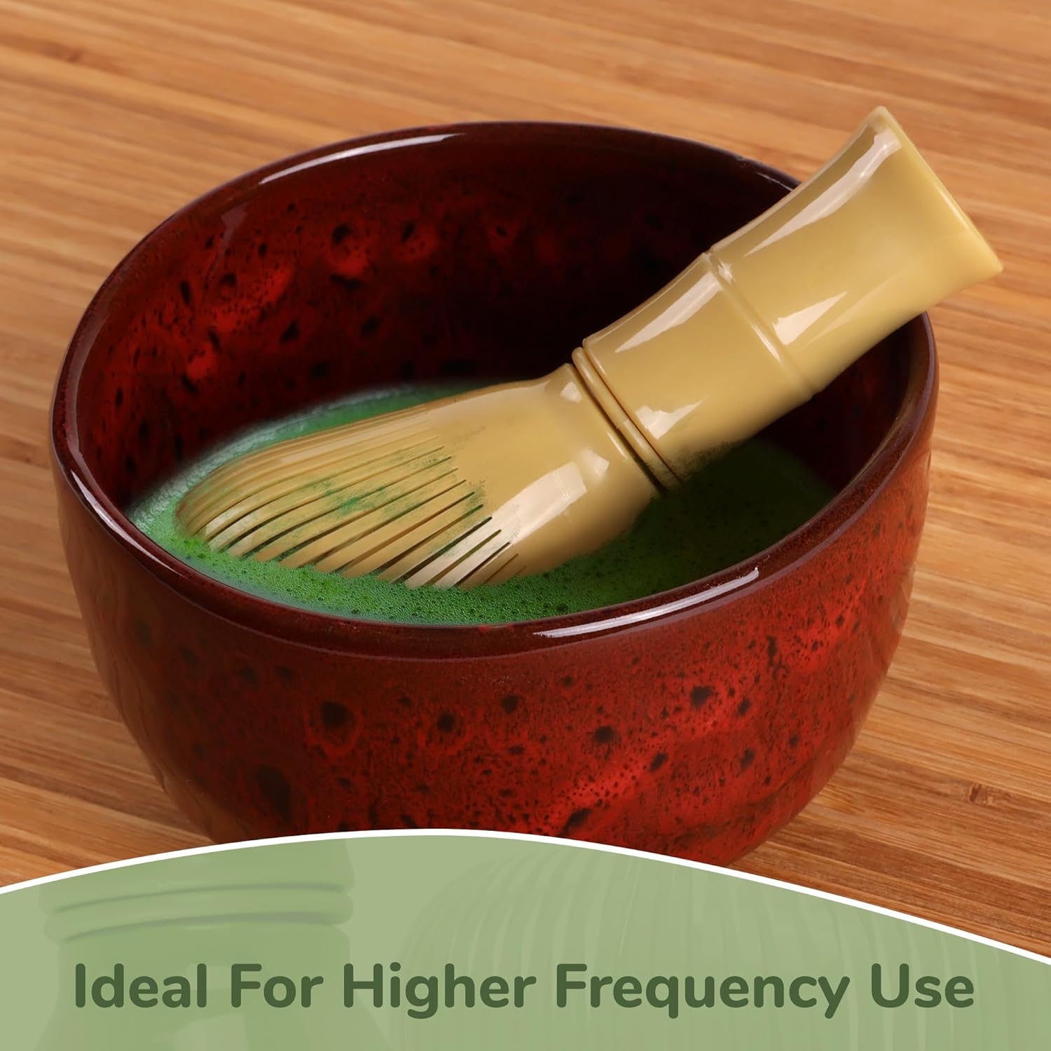Reusable Plastic Tea Whisk for Mixing Traditional Japanese Matcha, Easy to Clean Starter Tool for Home, Beige 10 units