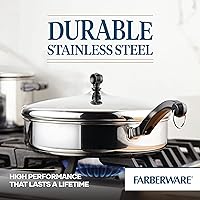 Vista 146 de Farberware Classic Series - Cazo de acero inoxidable, 1 litro, Tapa coladora