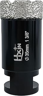 35mm Brazed Diamond Core Drill Bit (5/8"-11) for Hard Tile and Granite