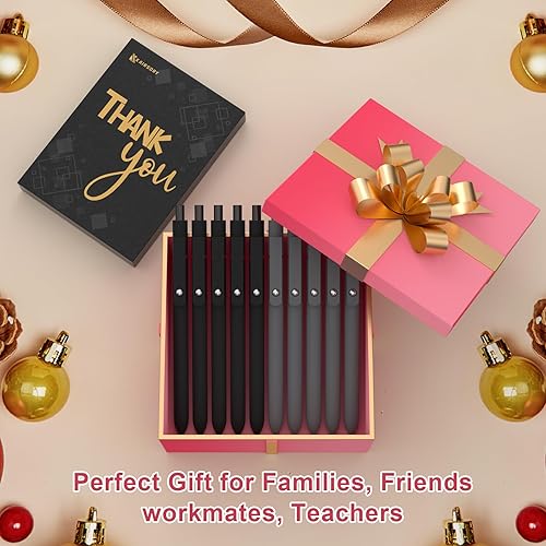 Miniatura 2 de Bolígrafos de gel, punta fina de 0.020 in, de secado rápido, bolígrafo de gel japonés de escritura suave, serie de alta gama, tinta negra, bolígrafo