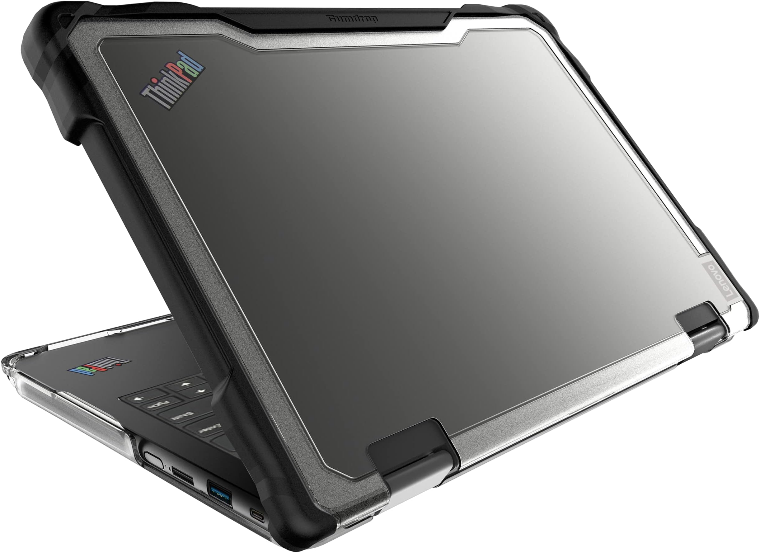 Gumdrop SlimTech Laptop Case Fits Lenovo ThinkPad 11e Yoga (Gen 6) 2-in-1 Designed for K-12 Students Teachers & Classrooms | Drop Tested Rugged Shockproof Bumpers for Reliable Device Protection– Black
