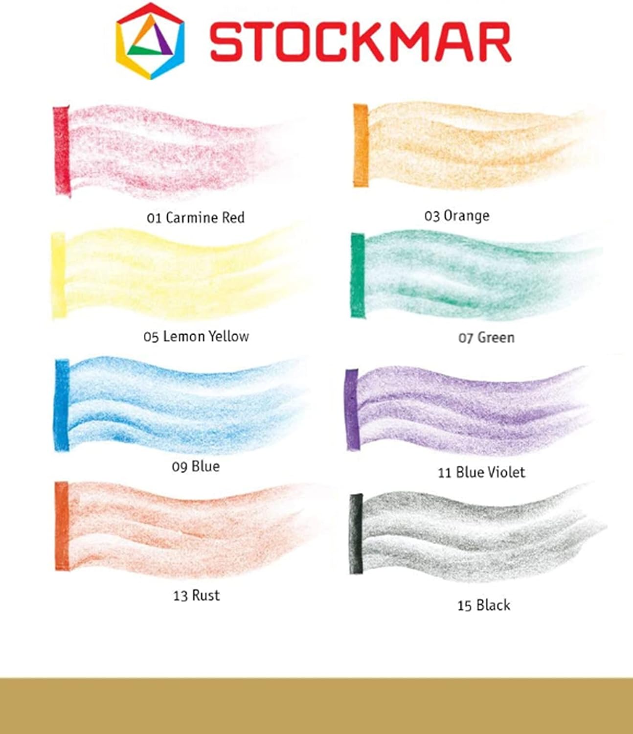 Stockmar 204884258 Waterproof Beeswax Blocks in Tin, 8 Blocks